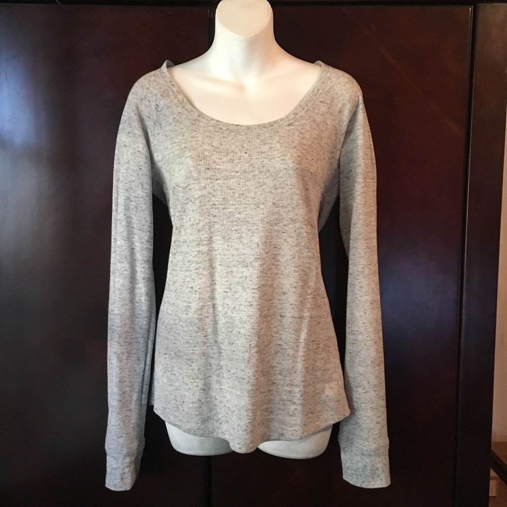 Victoria's Secret PINK grey thermal top